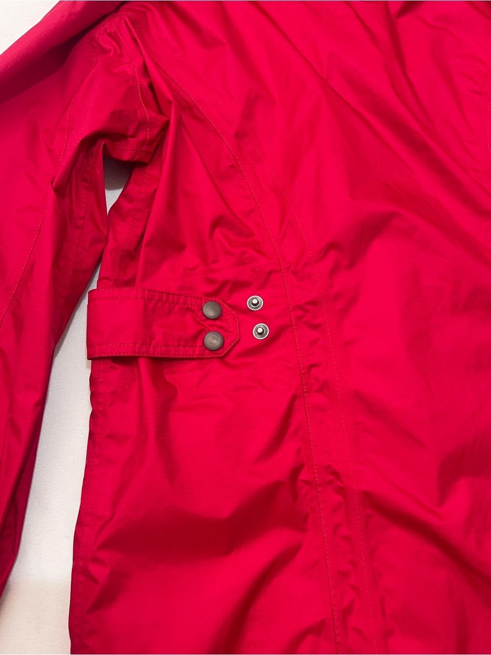 Eddie Bauer WeatherEdge Plus Vibrant Red Hooded Waterproof Rain Jacket Womens XL - Picture 14 of 16